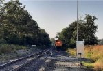 BNSF coal train tied down